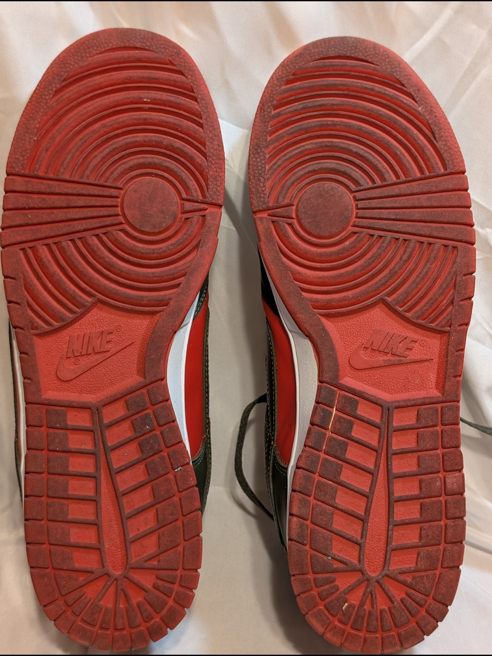 Nike Men's Dunk Low Cargo Khaki/Mystic Red Low-Top Sneakers - Picture 6 of 7